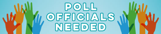 poll officials needed