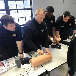 Recruits get hands on training in EMS