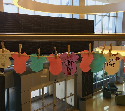 baby remembrance exibit in Health Department lobby