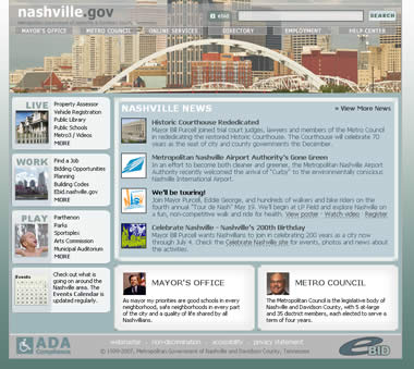 Nashville.gov 2007