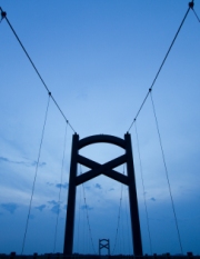 Cumberland River Pedestrian Bridge connecting Shelby Bottoms and Stones River Greenways