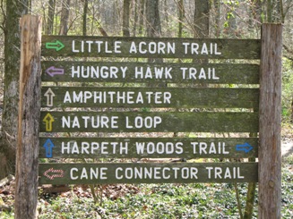 Trail Sign in Edwin Warner Park
