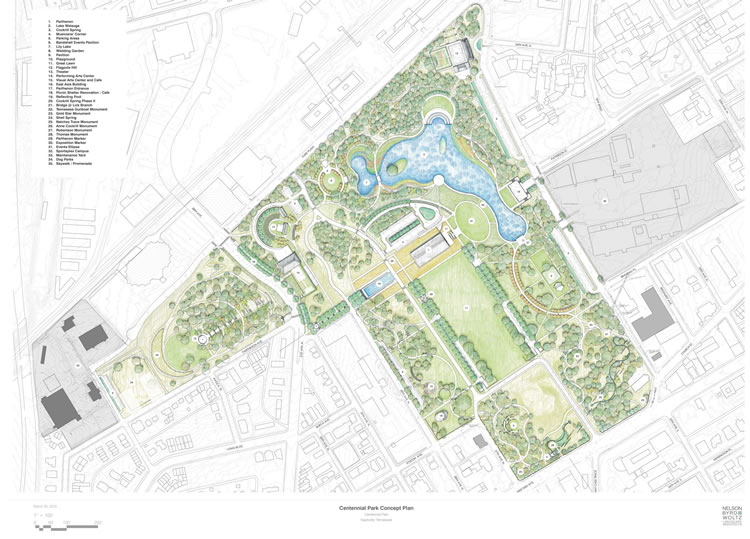 Centennial Park Concept plan