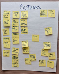 photo of comments written on post-it notes