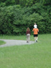 photo of family walking in Warner Park