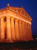 photo of Parthenon at night