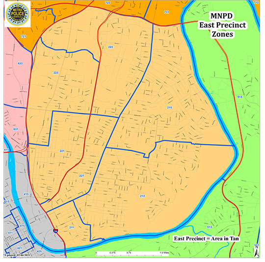 East Precinct Coverage Map
