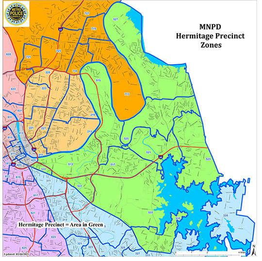 Hermitage Precinct Map