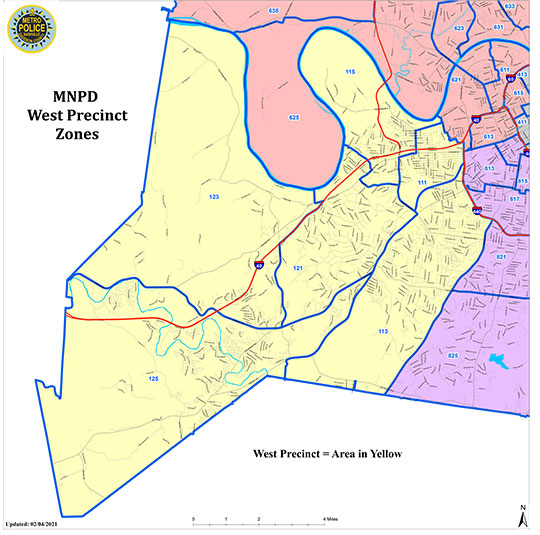 West Precinct Coverage Map