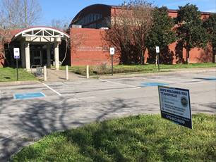 location of sign 1 on Hermitage Precinct property