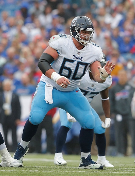 Tennessee Titans center Ben Jones (60) stands on the sideline