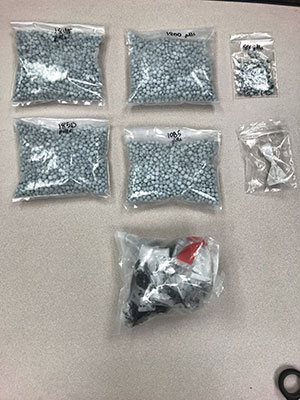 bagged heroin pills