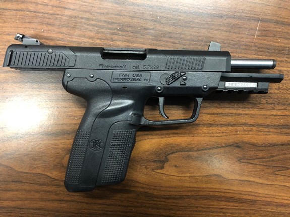 Seized pistol