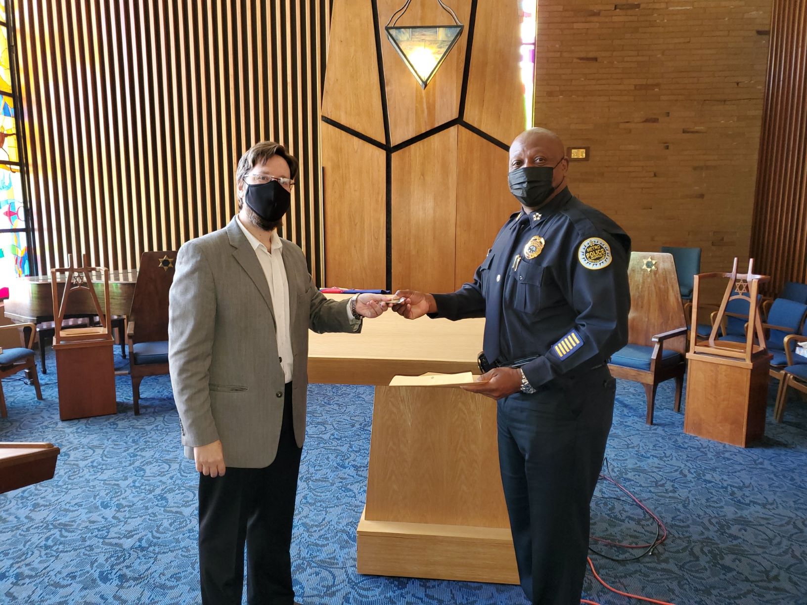Chief Drake purchases leavened products from West End Synagogue during Passover
