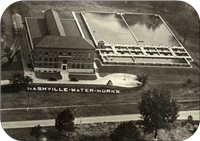 historical picture, aerial view of metro water services plant