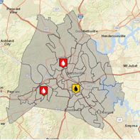 small outage map example