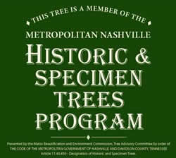Historic Tree Sign Sample